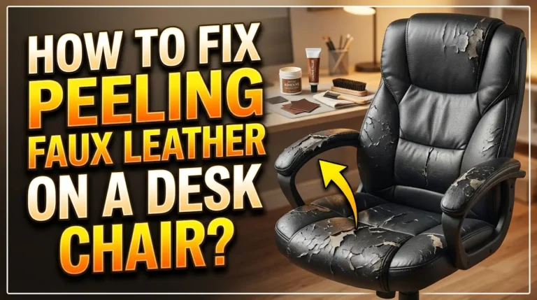 How To Fix Peeling Faux Leather On A Desk Chair?