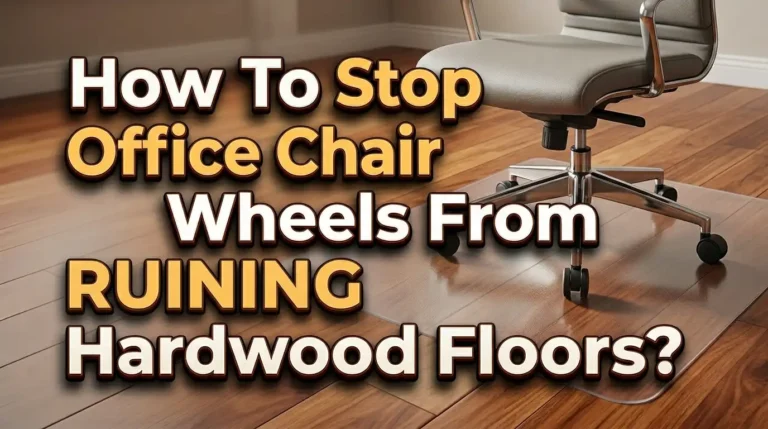 How To Stop Office Chair Wheels From Ruining Hardwood Floors?