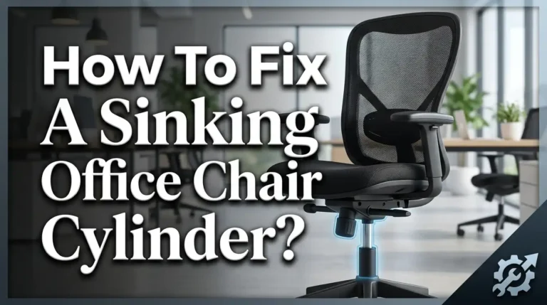 How To Fix A Sinking Office Chair Cylinder?