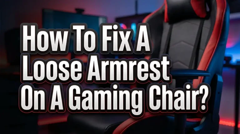 How To Fix A Loose Armrest On A Gaming Chair?