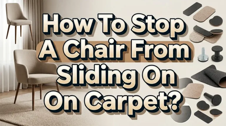 How to Stop a Chair From Sliding on Carpet?
