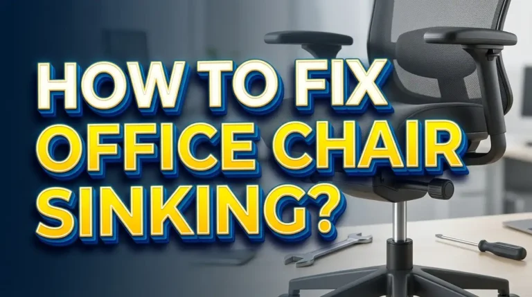 How to Fix an Office Chair That Keeps Sinking?