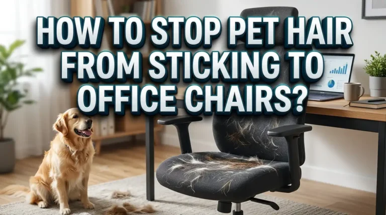How To Stop Pet Hair From Sticking To Office Chairs?