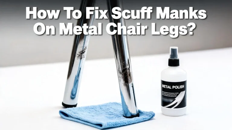 How To Fix Scuff Marks On Metal Chair Legs?
