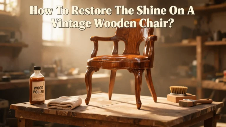 How To Restore The Shine On A Vintage Wooden Chair?