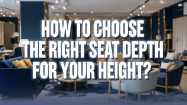 How To Choose The Right Seat Depth For Your Height?