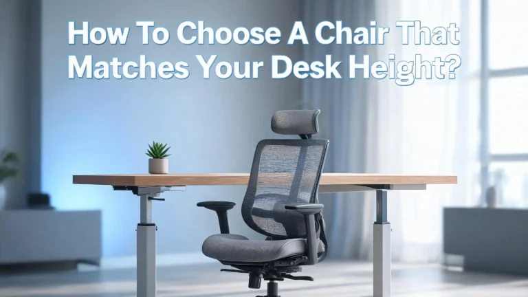 How to Choose a Chair That Matches Your Desk Height?