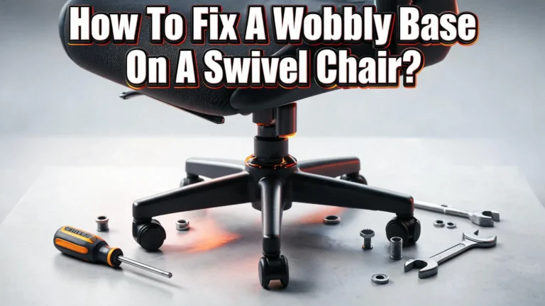 How To Fix A Wobbly Base On A Swivel Chair?