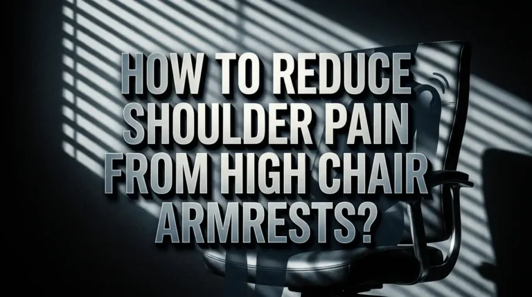 How to Reduce Shoulder Pain from High Chair Armrests?
