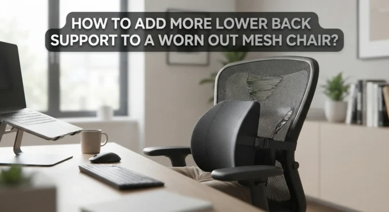 How to Add More Lower Back Support to a Worn Out Mesh Chair?