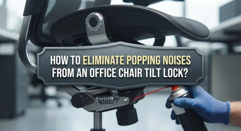 How to Eliminate Popping Noises From an Office Chair Tilt Lock?