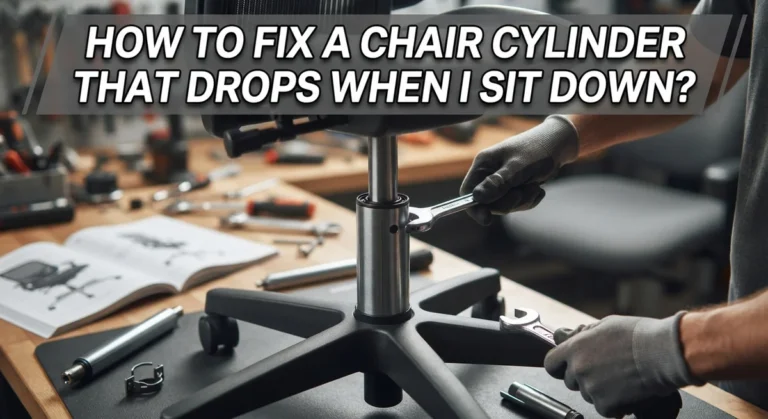 How to Fix a Chair Cylinder That Drops When You Sit Down?