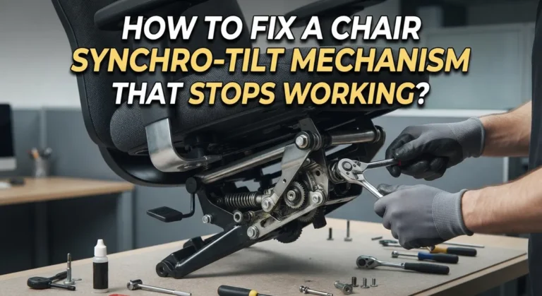 How to Fix a Chair Synchro-Tilt Mechanism That Stops Working?