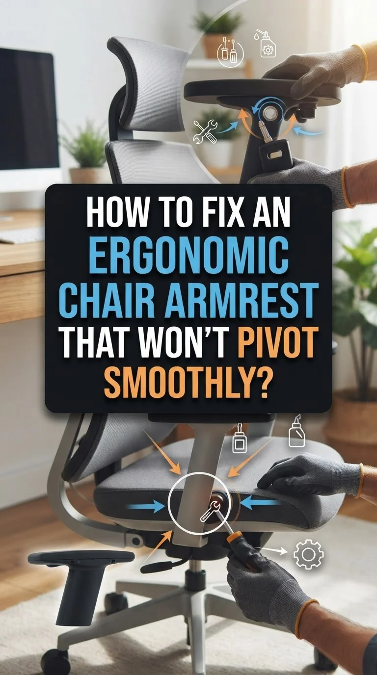 How to Fix an Ergonomic Chair Armrest That Won’t Pivot Smoothly?