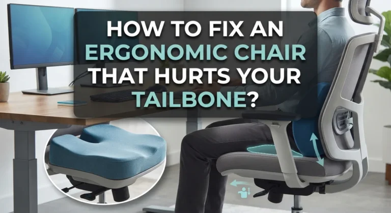 How to Fix an Ergonomic Chair That Hurts Your Tailbone?