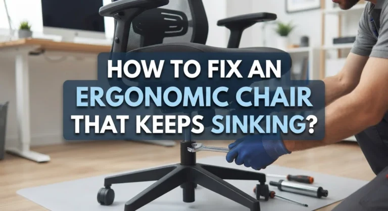How to Fix an Ergonomic Chair That Keeps Sinking?
