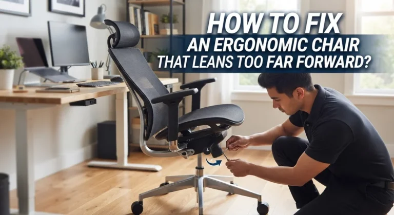 How to Fix an Ergonomic Chair That Leans Too Far Forward?