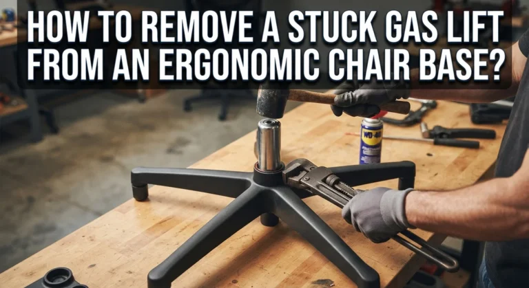 How to Remove a Stuck Gas Lift From an Ergonomic Chair Base?