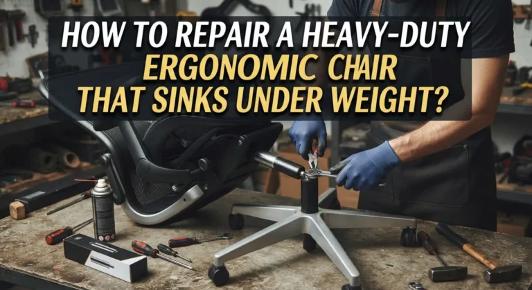 How to Repair a Heavy-Duty Ergonomic Chair That Sinks Under Weight?