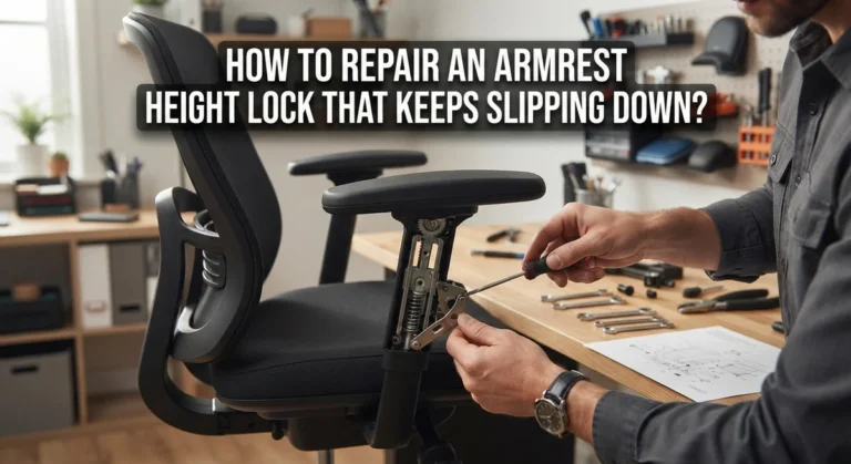 How to Repair an Armrest Height Lock That Keeps Slipping Down?