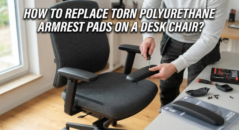 How to Replace Torn Polyurethane Armrest Pads on a Desk Chair?