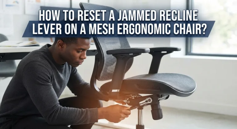 How to Reset a Jammed Recline Lever on a Mesh Ergonomic Chair?