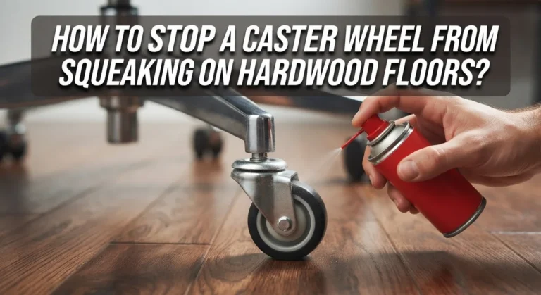How to Stop a Caster Wheel From Squeaking on Hardwood Floors?