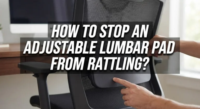 How to Stop an Adjustable Lumbar Pad From Rattling?