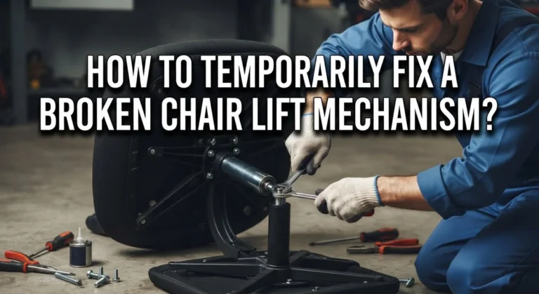 How to Temporarily Fix a Broken Chair Lift Mechanism?