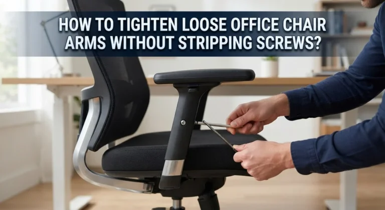 How to Tighten Loose Office Chair Arms Without Stripping Screws?