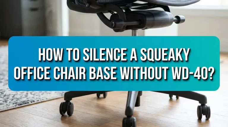 How to Silence a Squeaky Office Chair Base Without WD-40?
