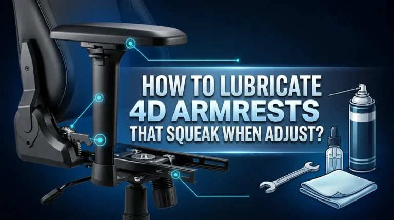 How to Lubricate 4D Armrests That Squeak When Adjusted?