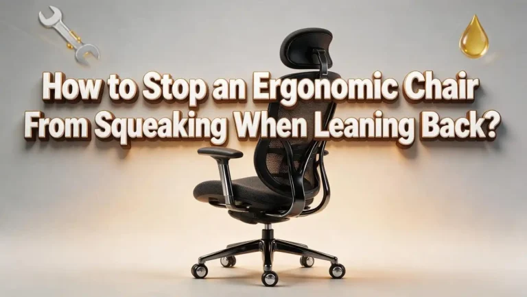 How to Stop an Ergonomic Chair From Squeaking When Leaning Back?